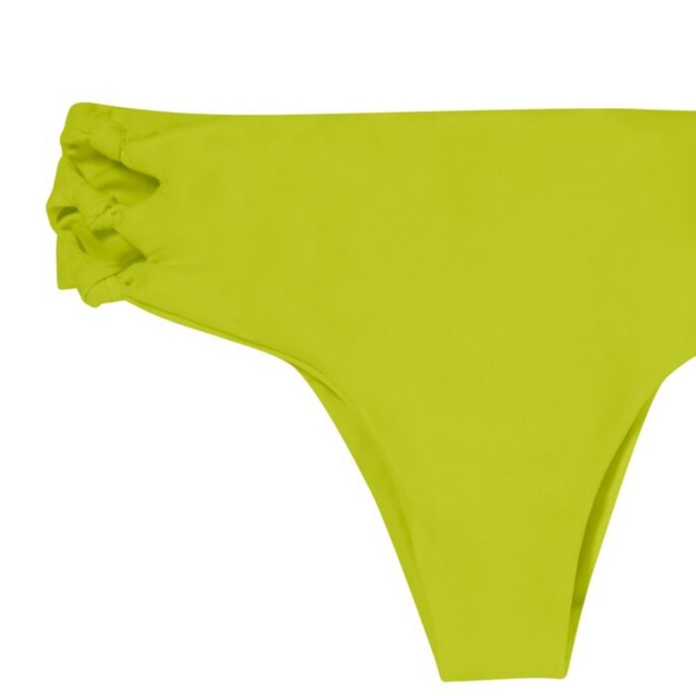 Mikoh Lime Green Ruffled Bikini Bottom